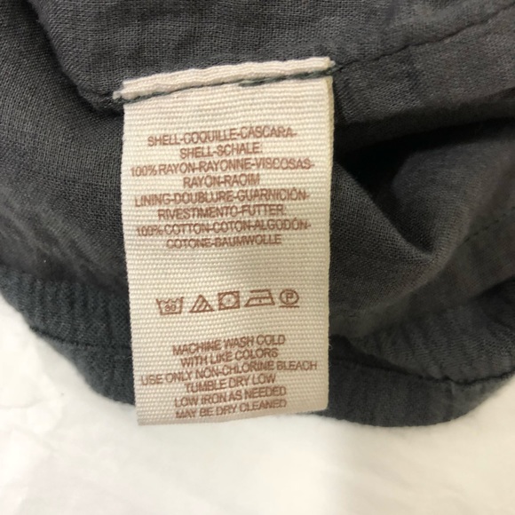 Free people gray ruffle flutter sleeve romper J14 - Picture 6 of 7